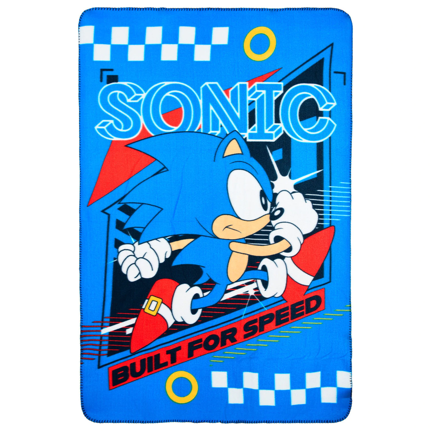 Sonic Built for Speed Fleece Blanket product photo