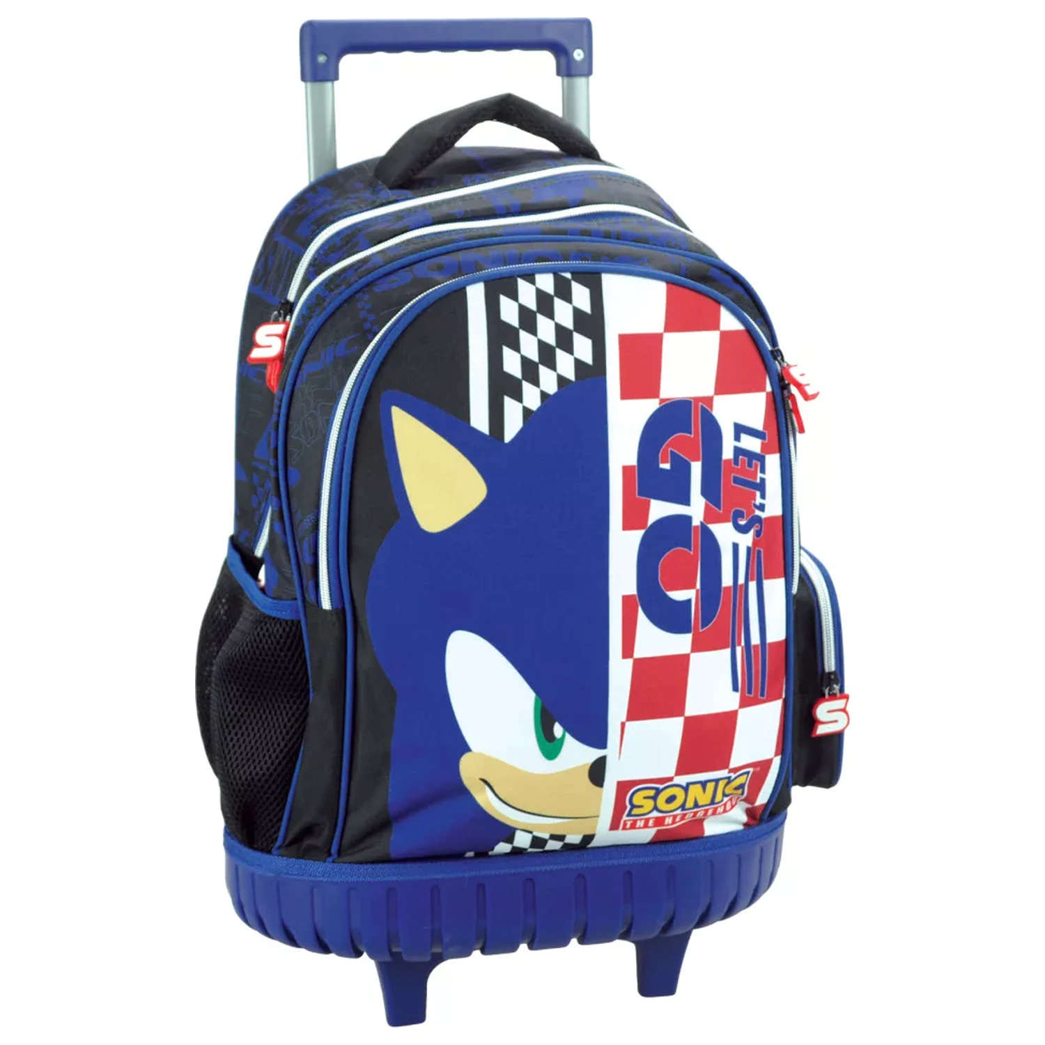 Sonic Champion Racer Premium Rolling School Bag, Bag 42 cm product photo