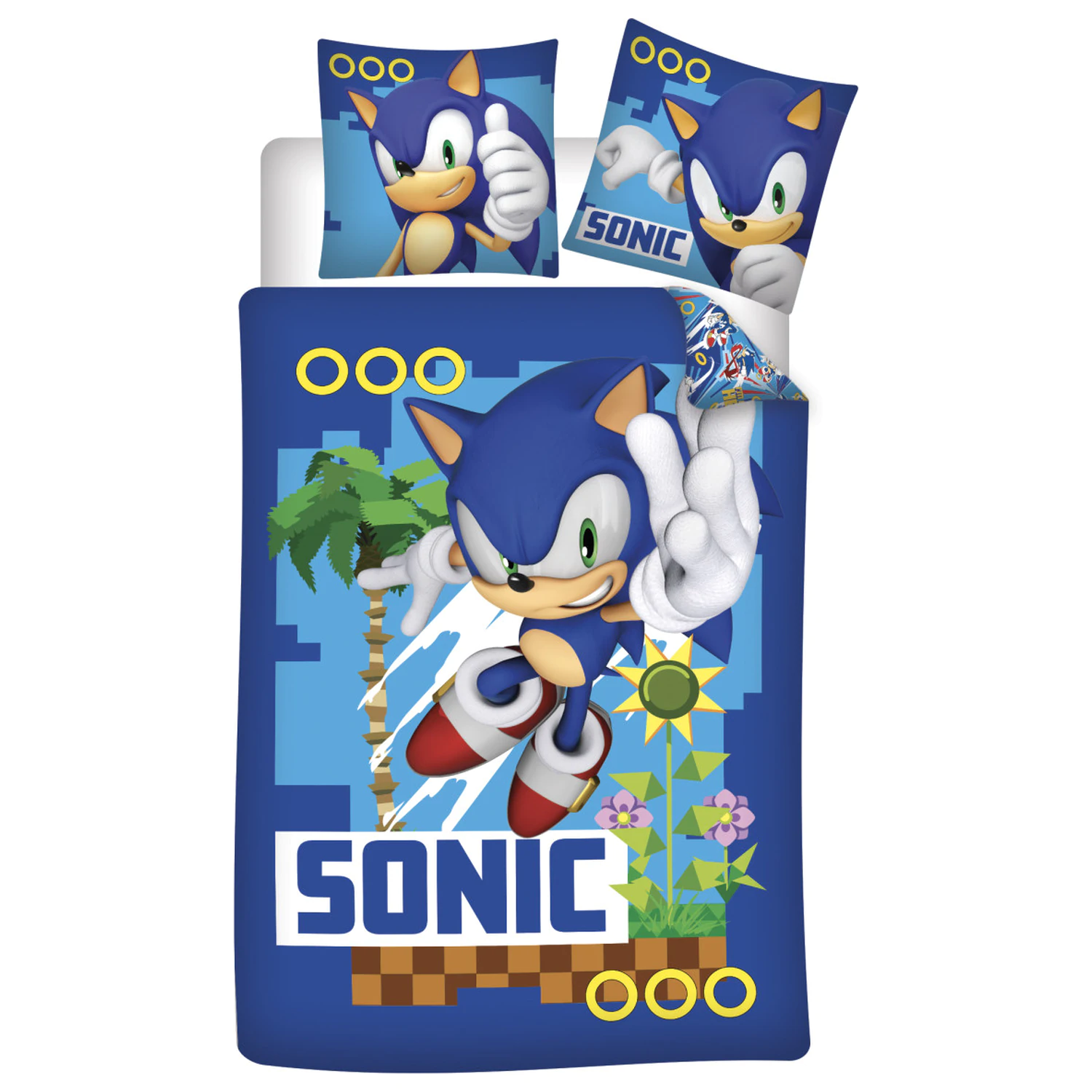 Sonic Coin Chase Duvet Cover product photo