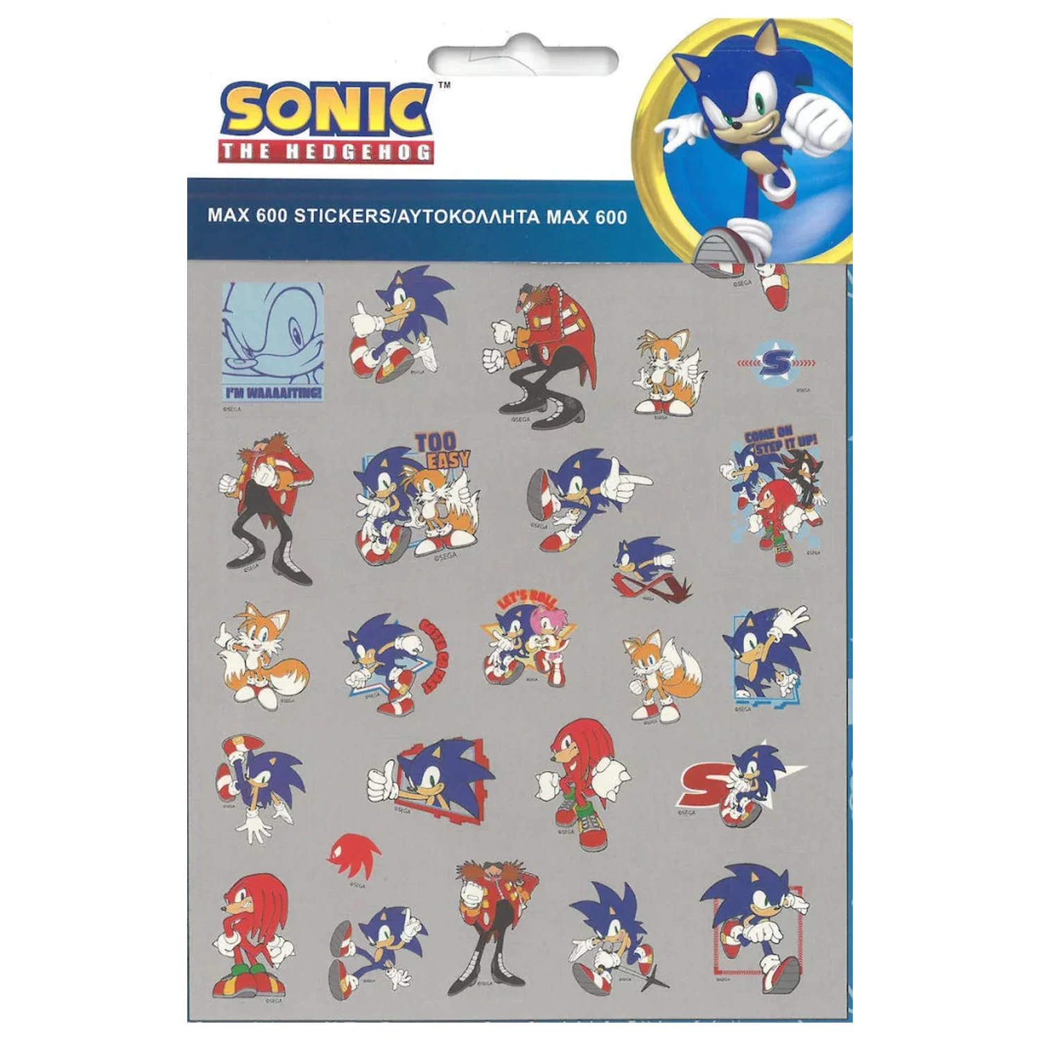 Sonic Fast 600-piece sticker set product photo