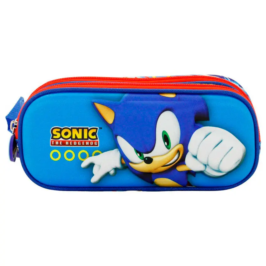 Sonic Fast double 3D pencil case product photo