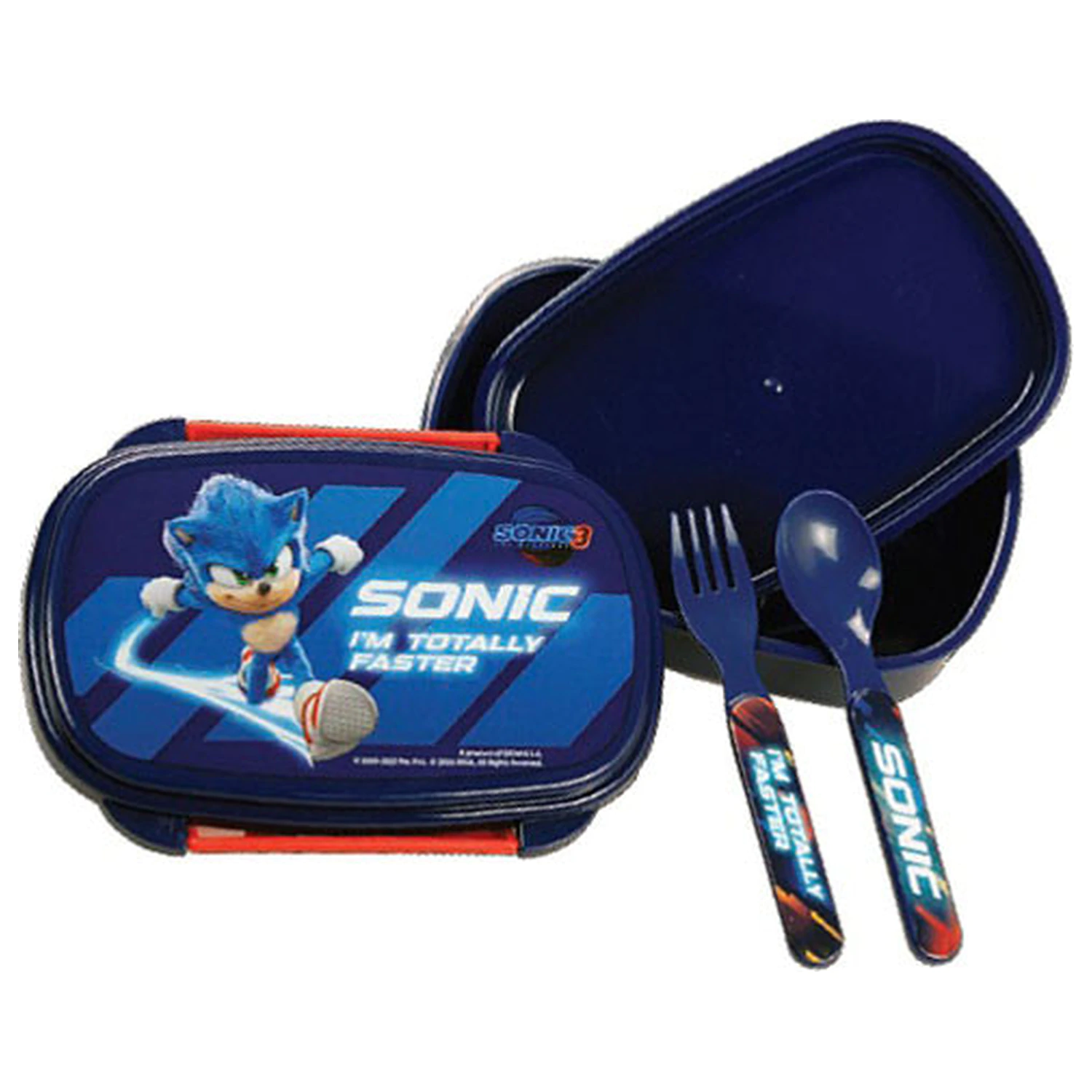 Sonic Faster sandwich box + cutlery set product photo