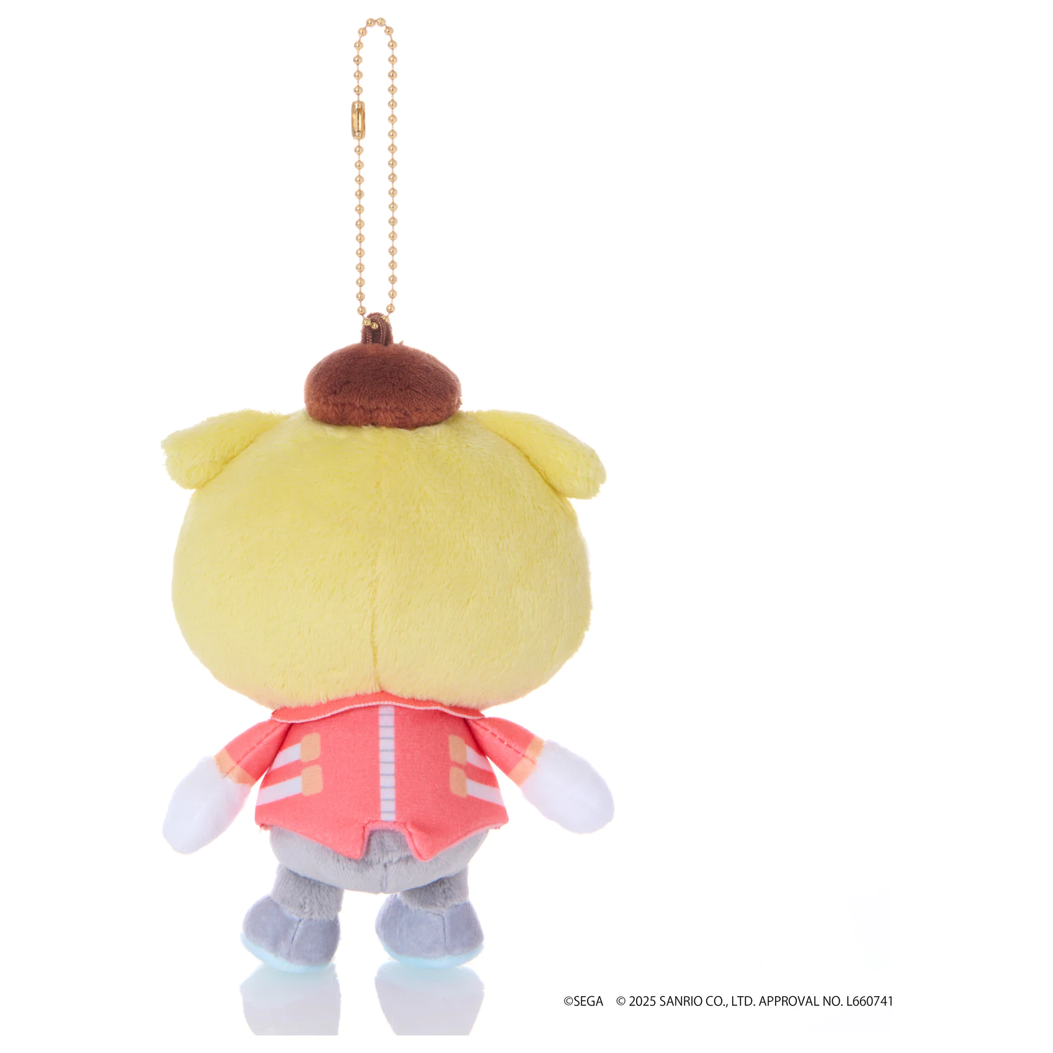 Sonic & Friends x Sanrio Dr. Eggman x P25pxompurin Mascot Plush 8 cm product photo