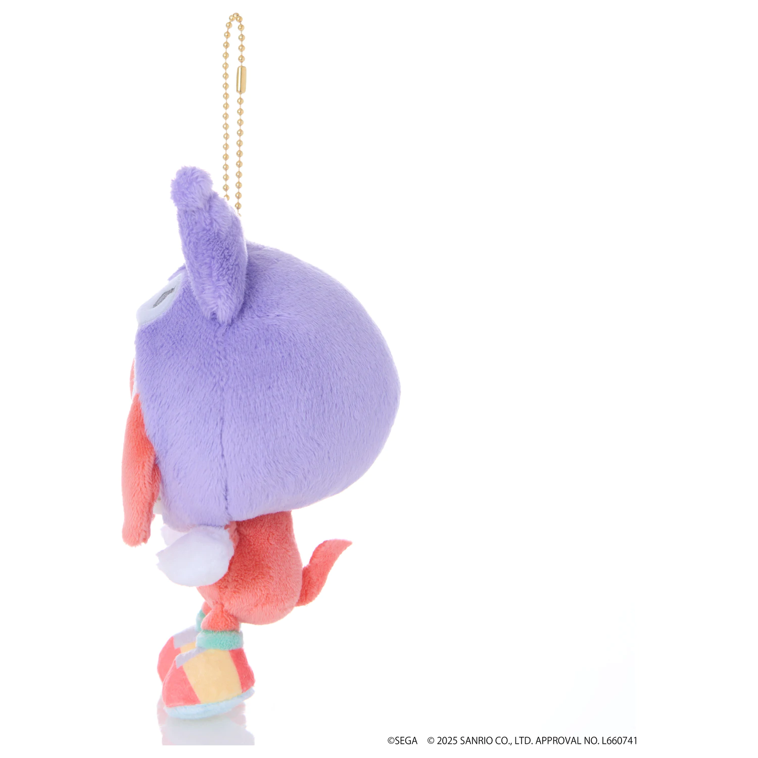 SONIC & FRIENDS X SANRIO Knuckles x Kuromi Mascot Plush 8cm product photo