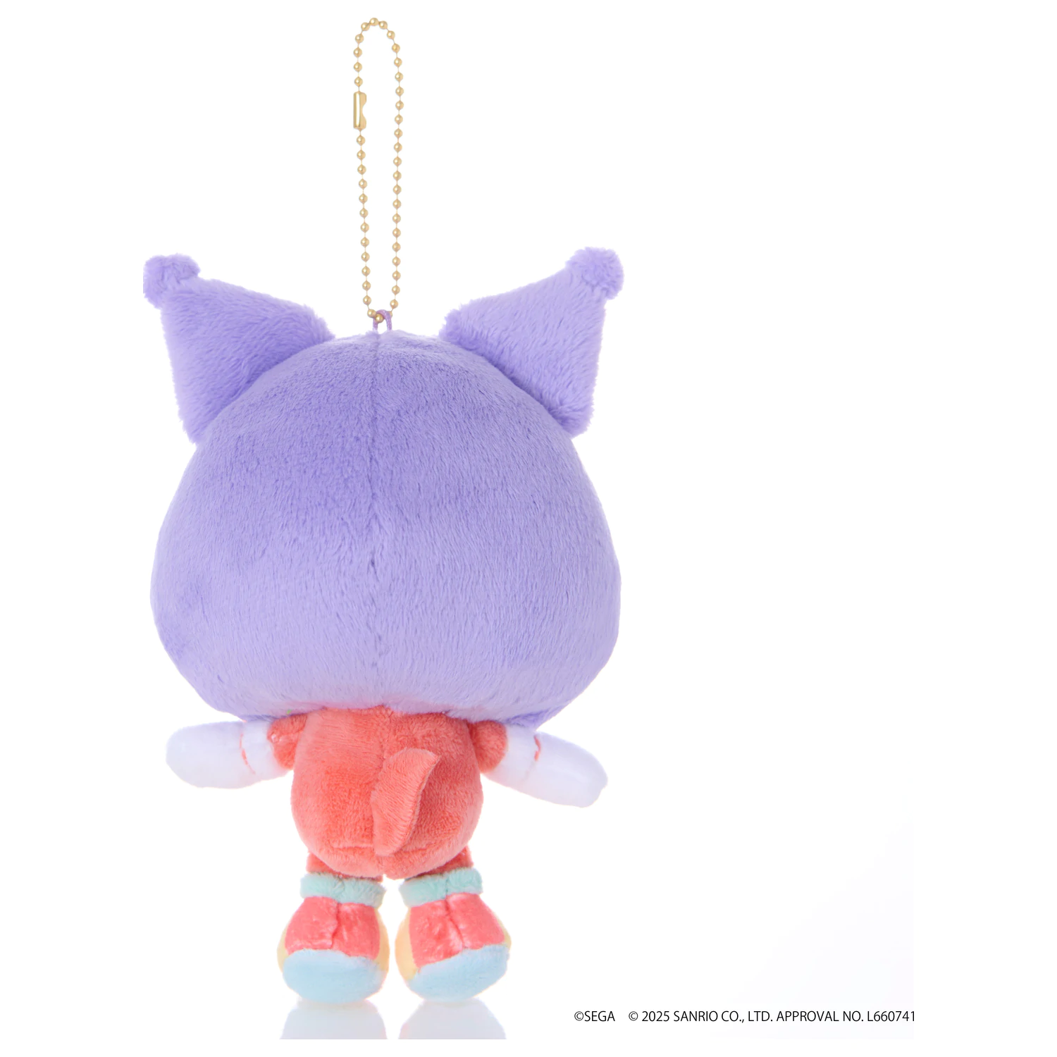 SONIC & FRIENDS X SANRIO Knuckles x Kuromi Mascot Plush 8cm product photo