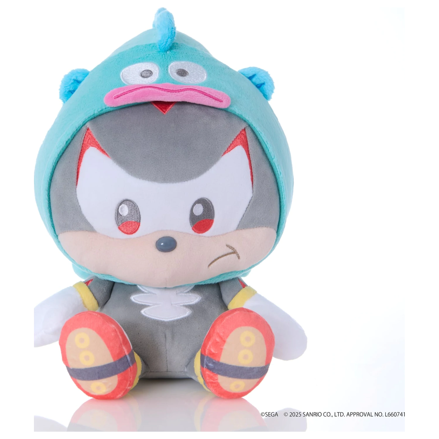 Sonic & Friends x Sanrio Shadow x Hangyodon Plush Toy 24cm product photo