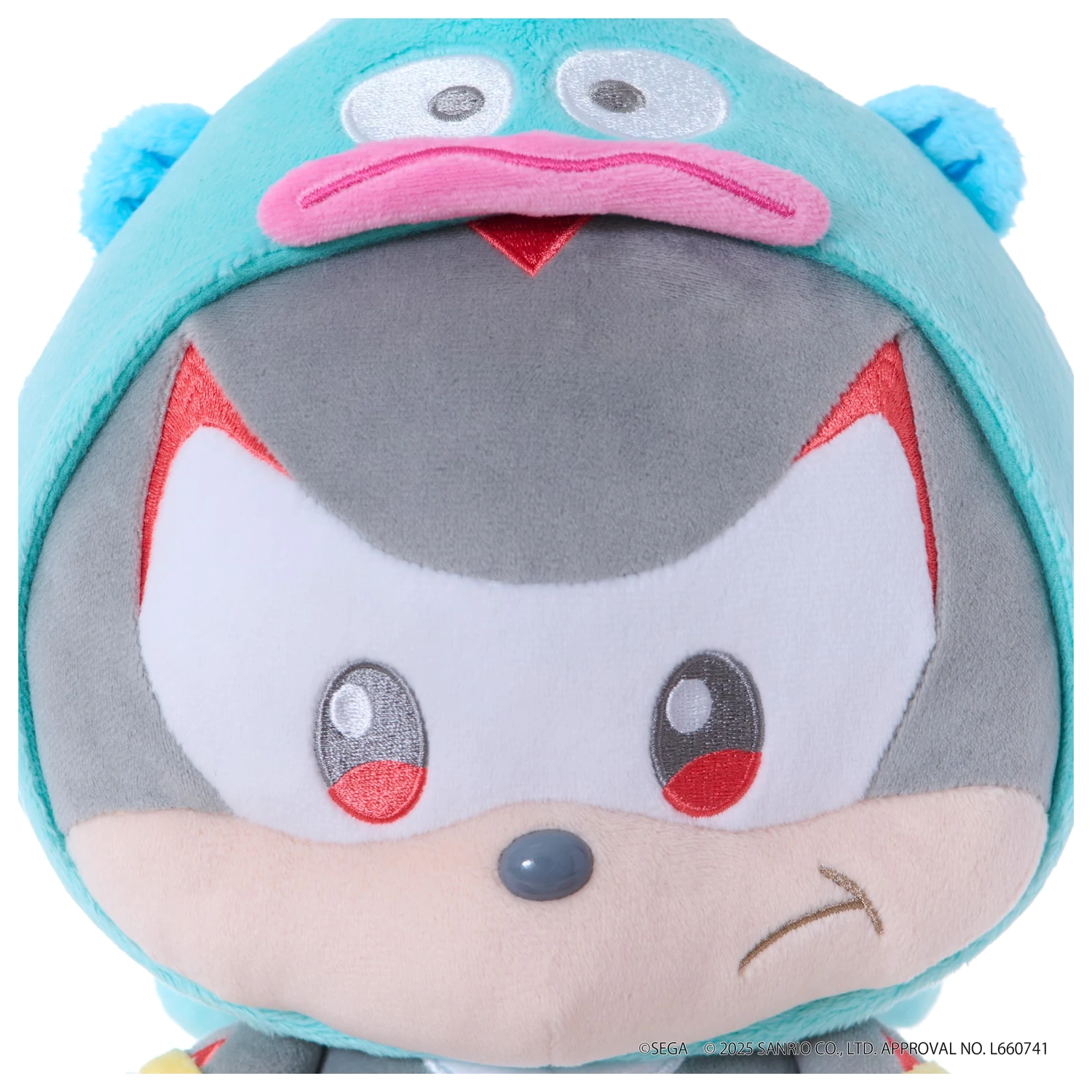 Sonic & Friends x Sanrio Shadow x Hangyodon Plush Toy 24cm product photo