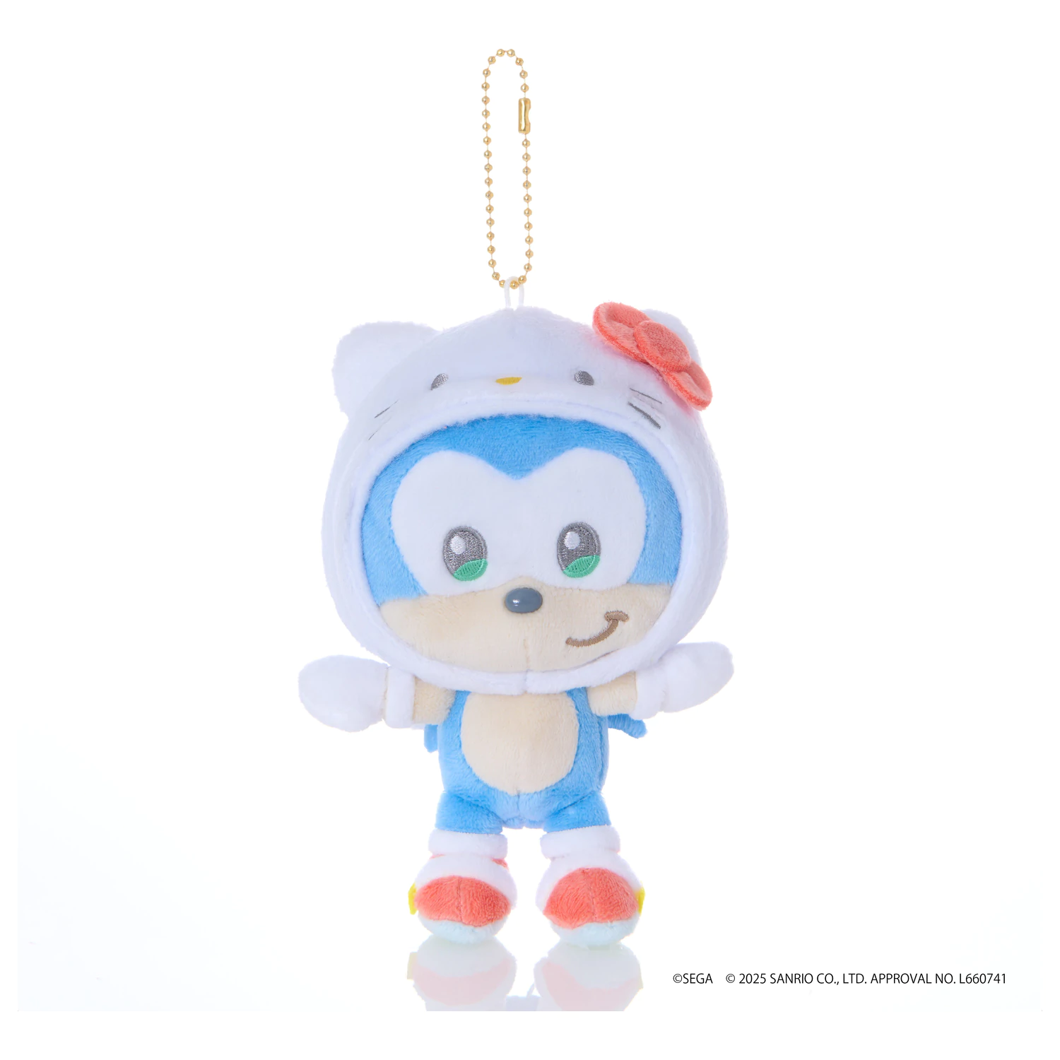 SONIC & FRIENDS x SANRIO Sonic x Hello Kitty Mascot Plush 8cm product photo