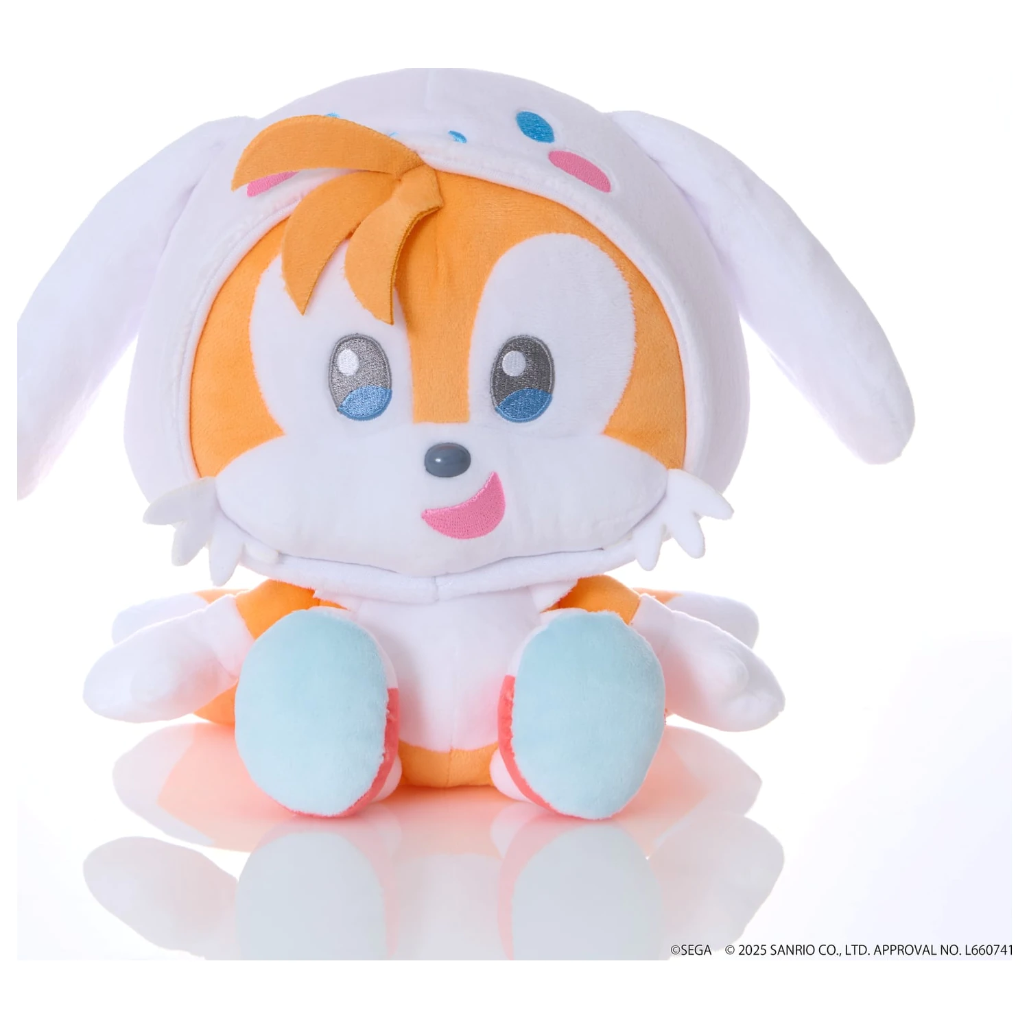 Sonic & Friends x Sanrio Tails x Cinnamoroll Plush Toy 24cm product photo