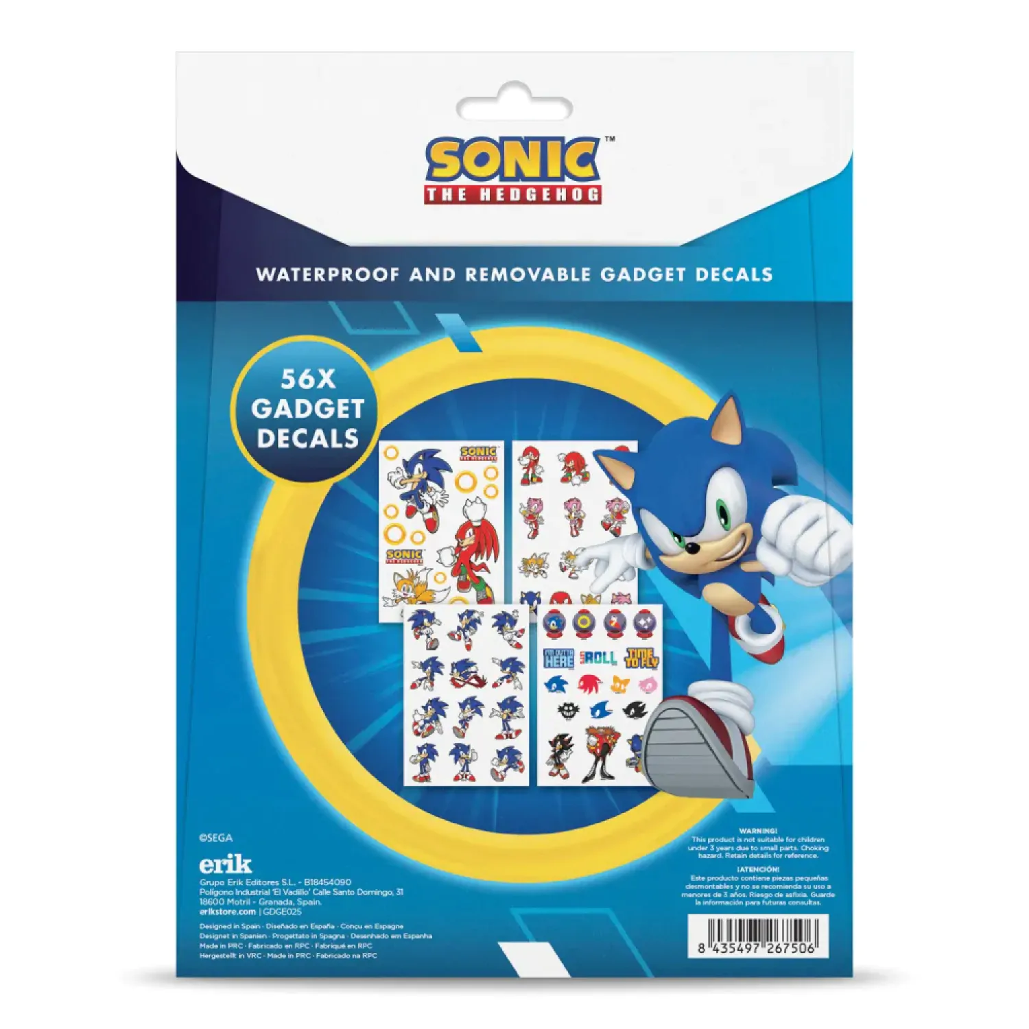 Sonic sticker set product photo