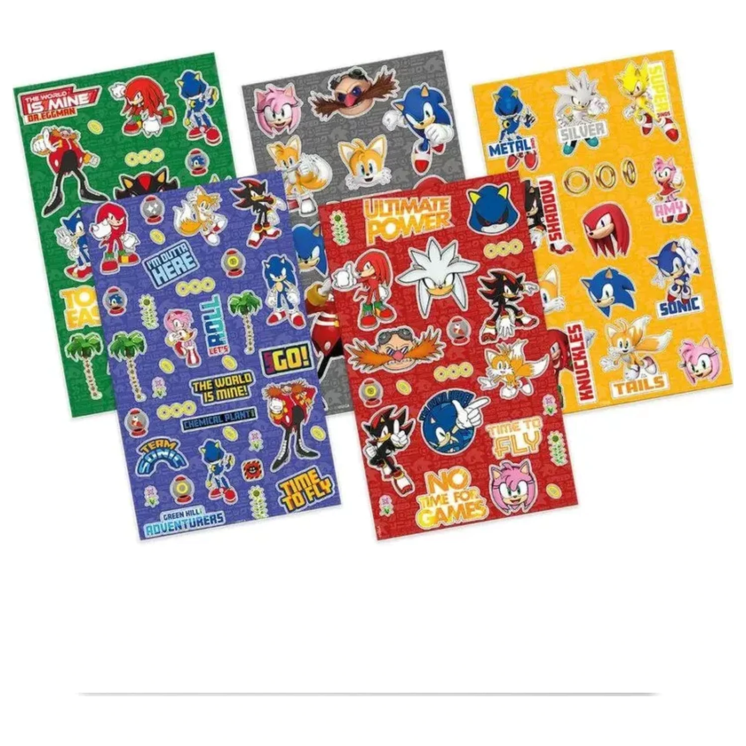 Sonic Outta Here sticker sheet set of 5 product photo