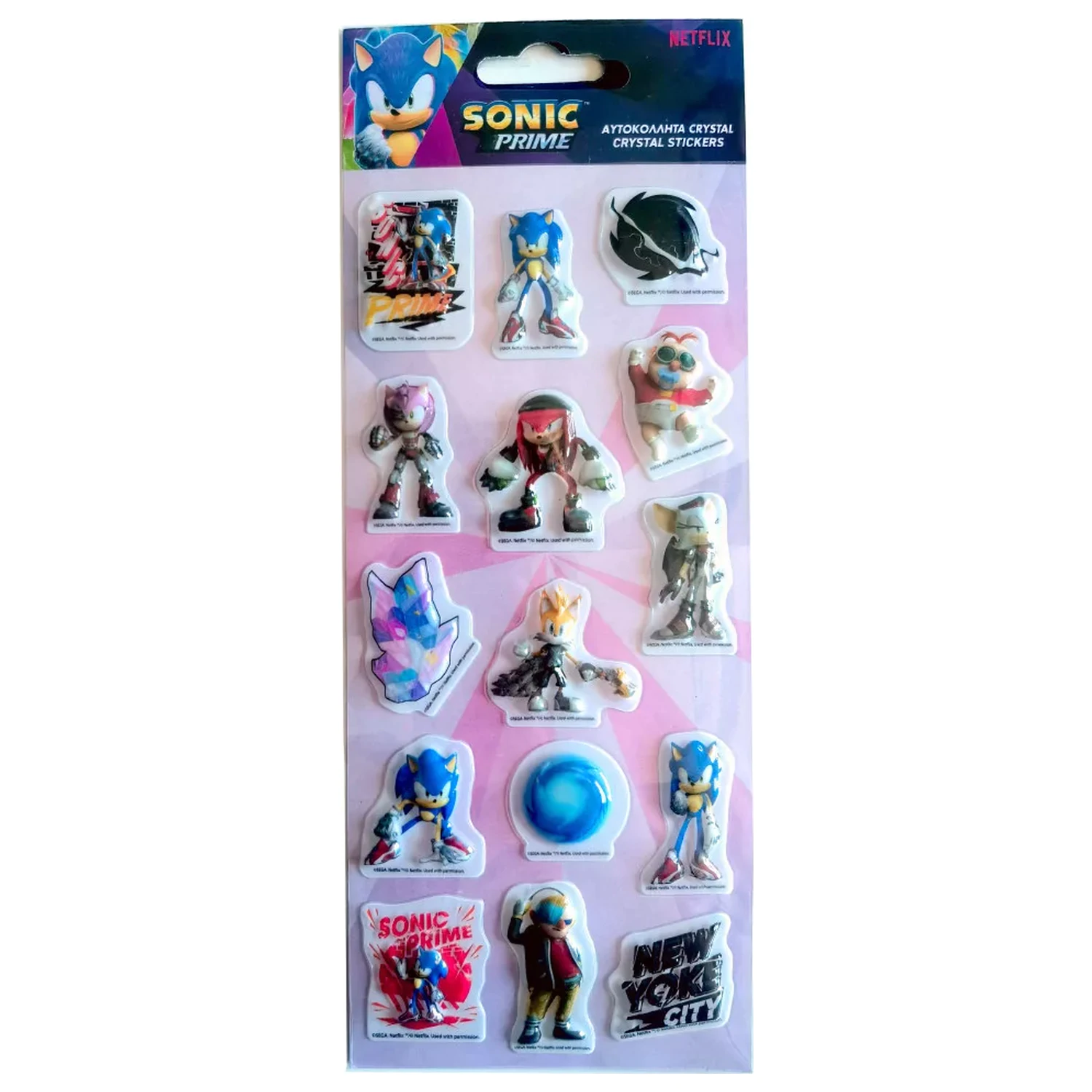 Sonic Prime bubble stickers product photo