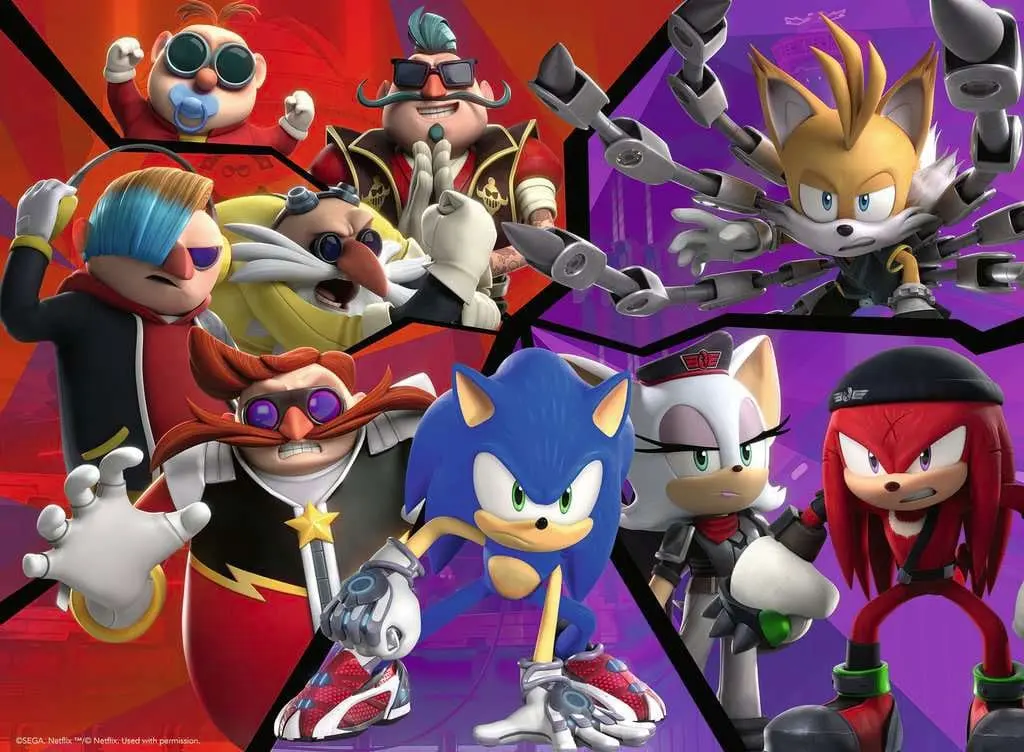 Sonic Prime Children's Jigsaw Puzzle XXL Sonic &amp; Villains (100 pieces) product photo