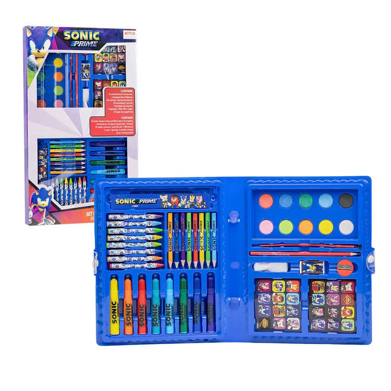 Sonic Prime Colouring stationery set product photo