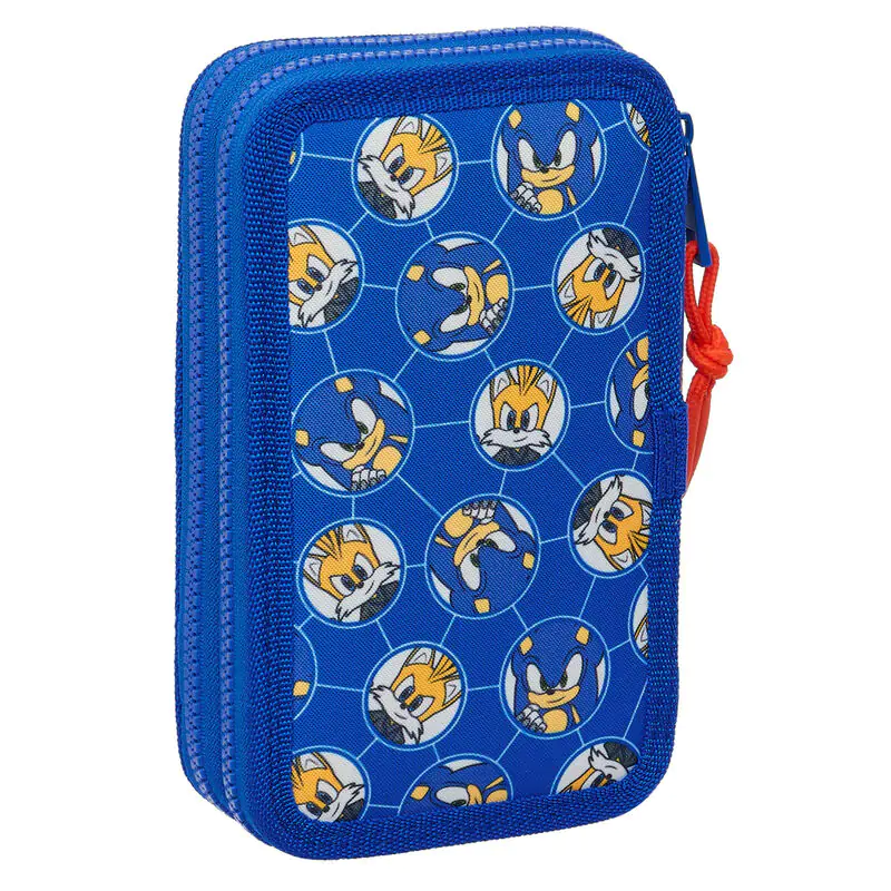 Sonic Prime double pencil case 28pcs product photo