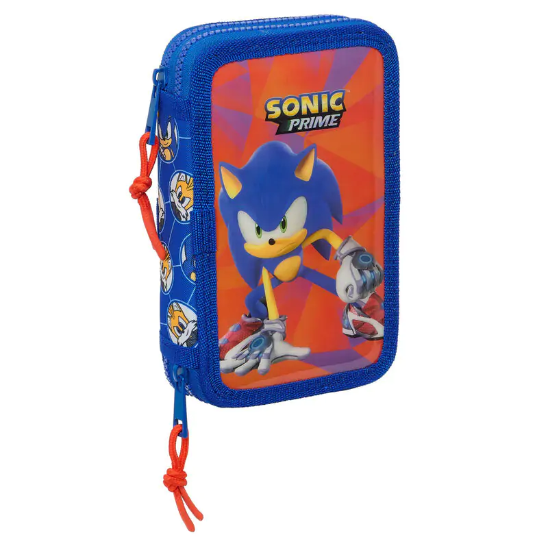 Sonic Prime double pencil case 28pcs product photo