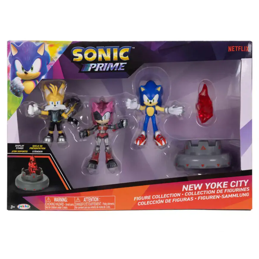 Sonic Prime New Yoke City set figures 6cm product photo