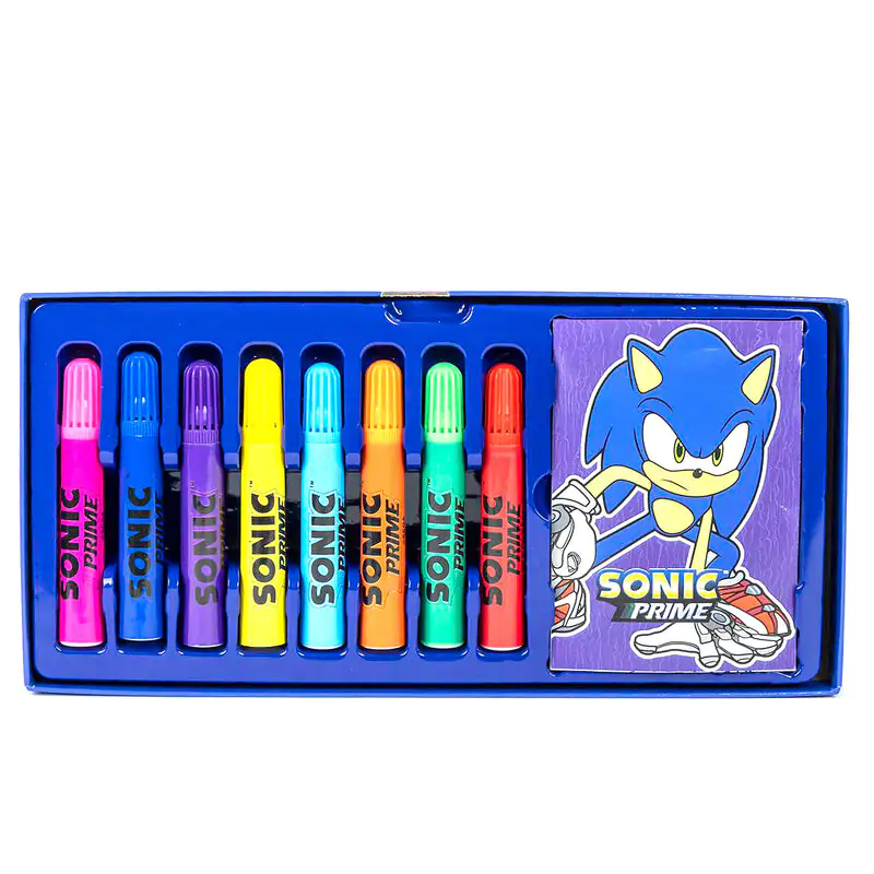 Sonic Prime colouring stationery case termékfotó