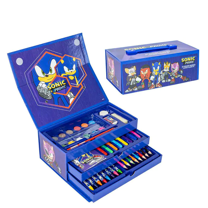 Sonic Prime colouring stationery case termékfotó