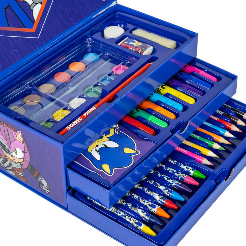 Sonic Prime colouring stationery case termékfotó