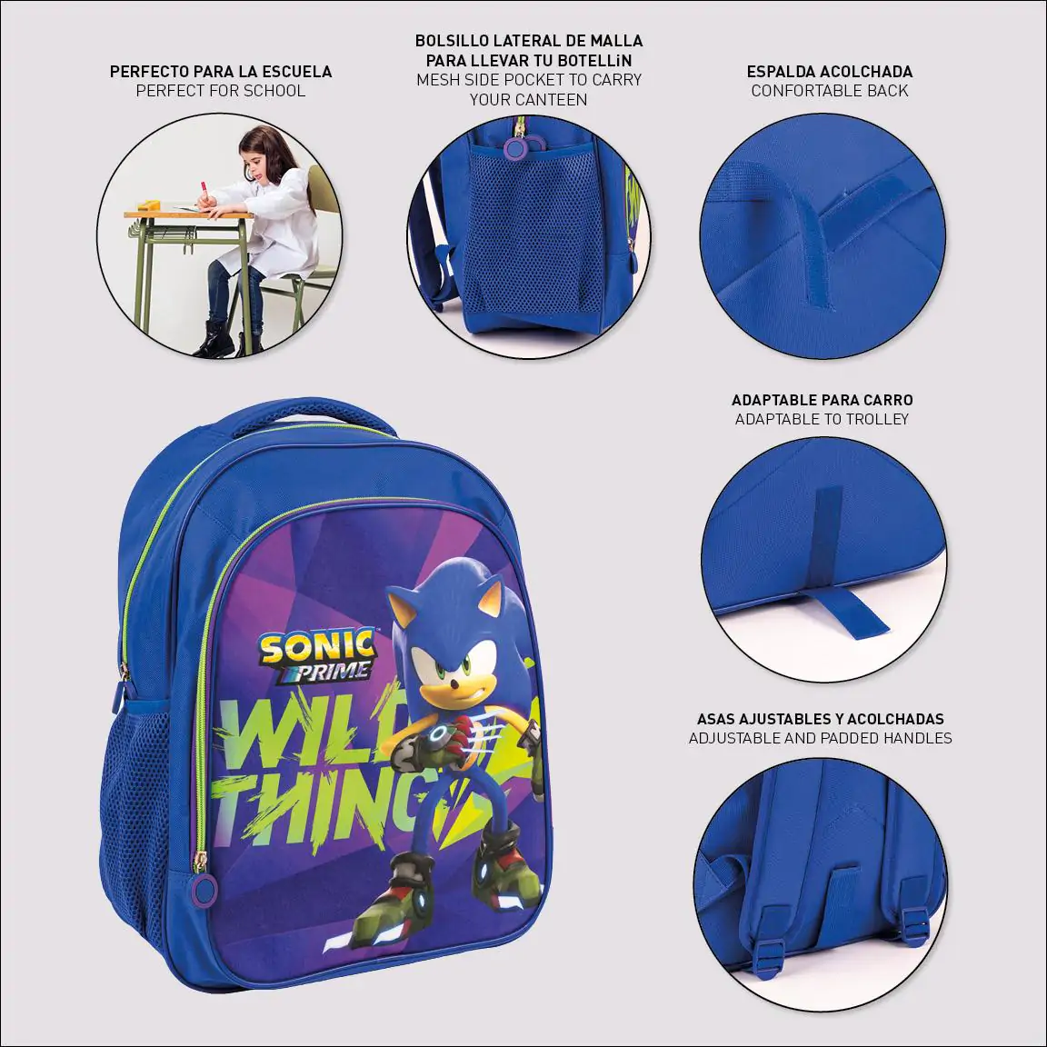 Sonic Prime backpack 41cm product photo