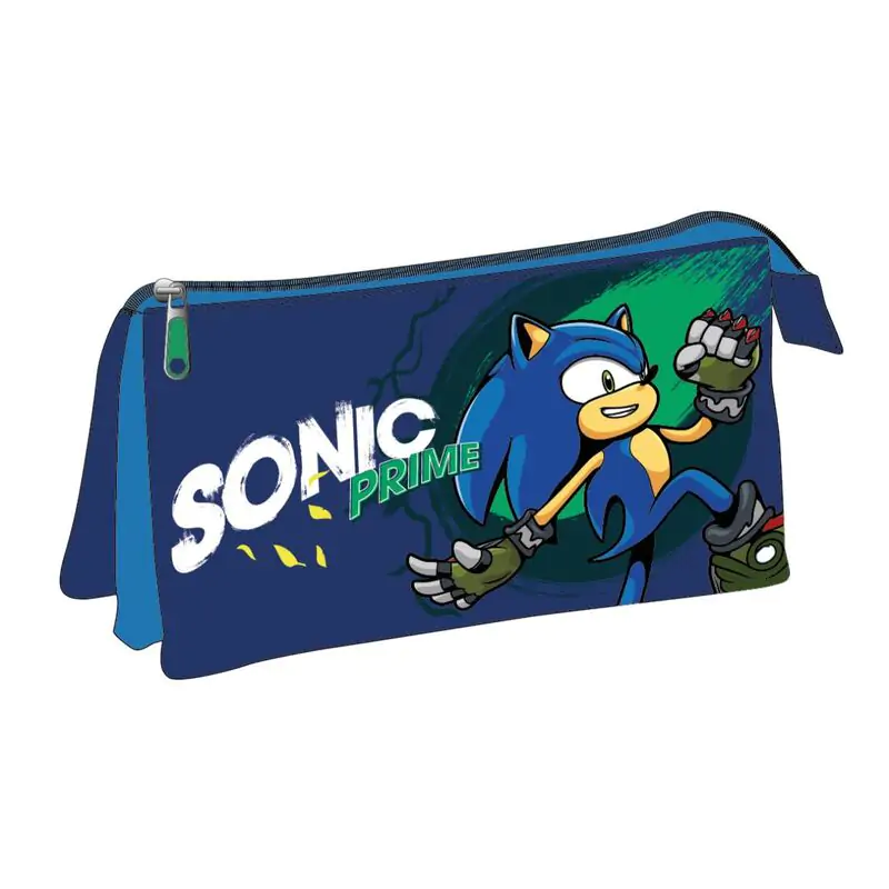 Sonic Prime triple pencil case termékfotó