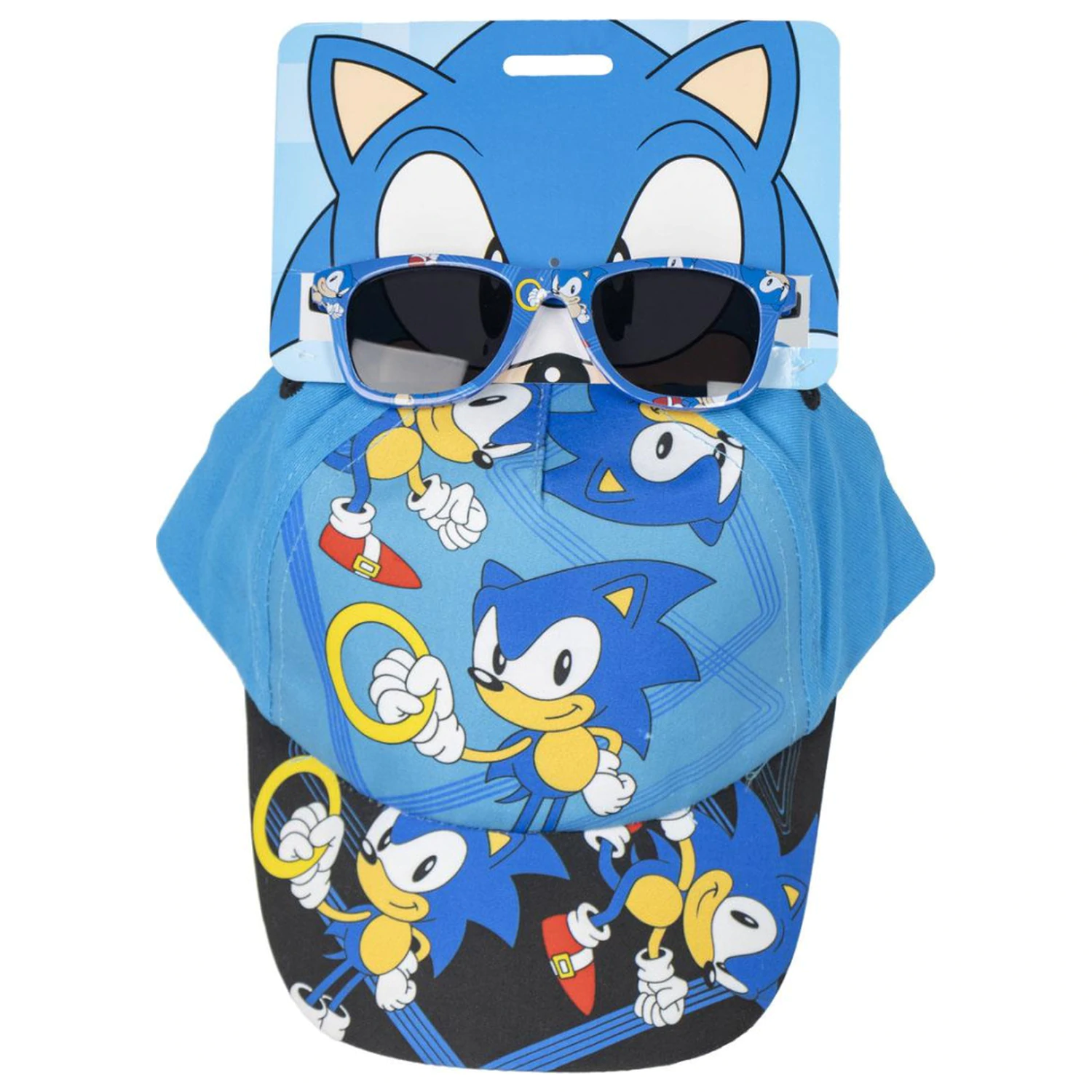 Sonic the Hedgehog Ring Sunglasses and Baseball Cap Set product photo