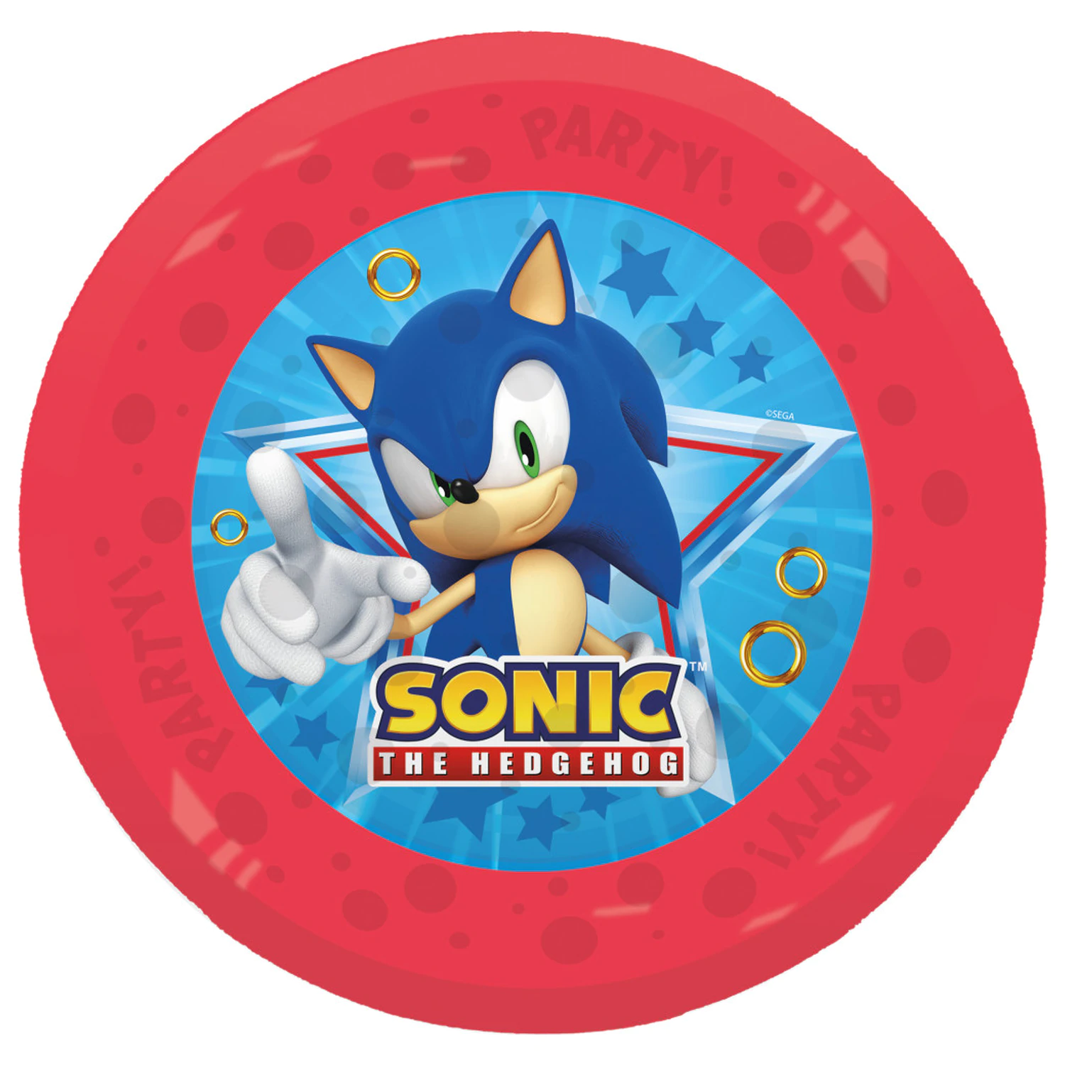 Sonic the Hedgehog Sega micro premium plastic flat plate 4-piece set 21 cm product photo