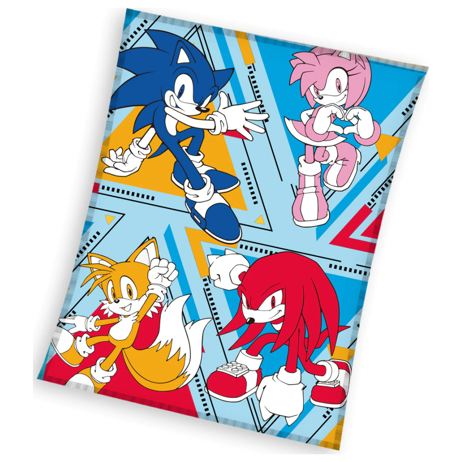 Sonic Speedstorm fleece blanket product photo
