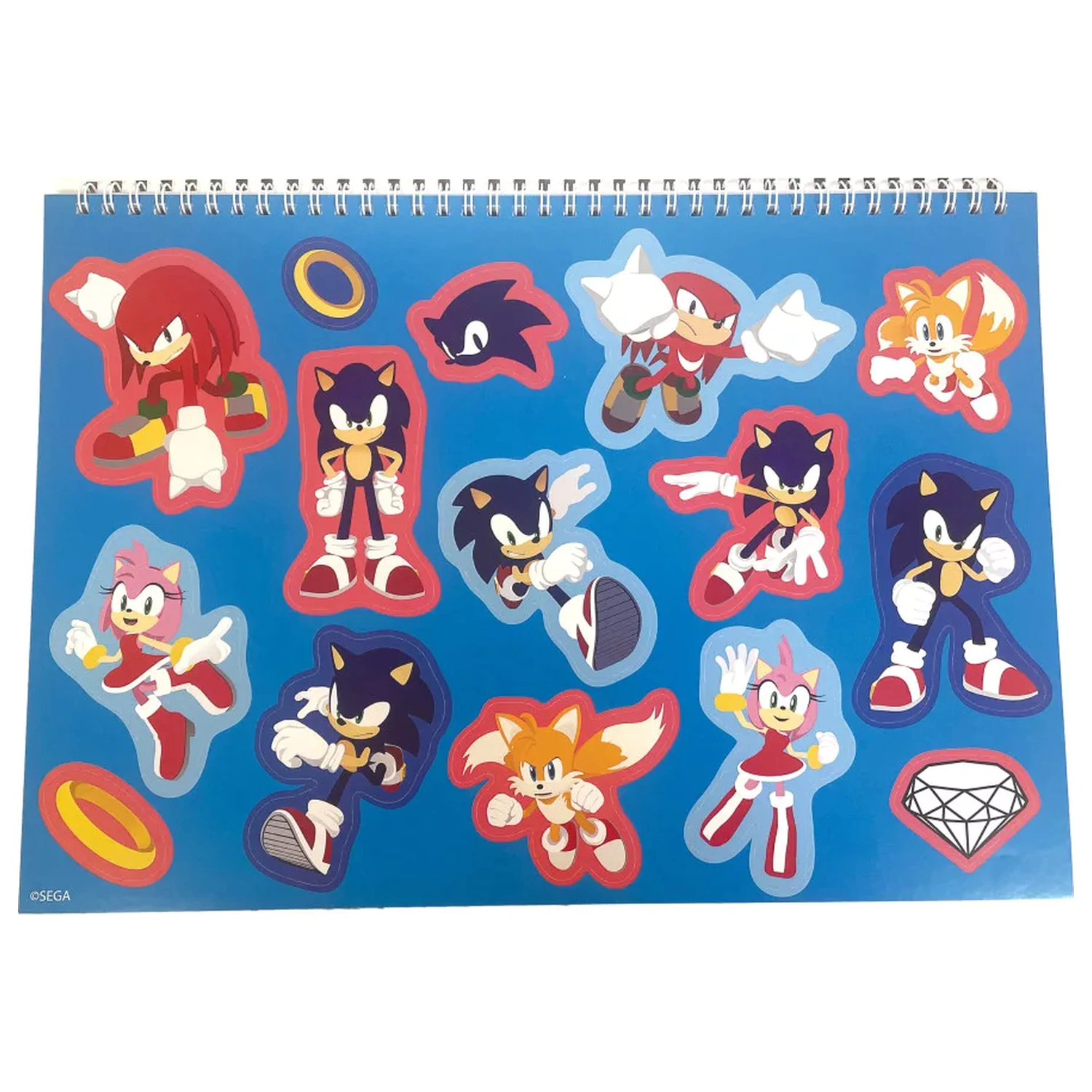 Sonic Speedy A/4 Spiral Sketchbook with 40 Stickers product photo