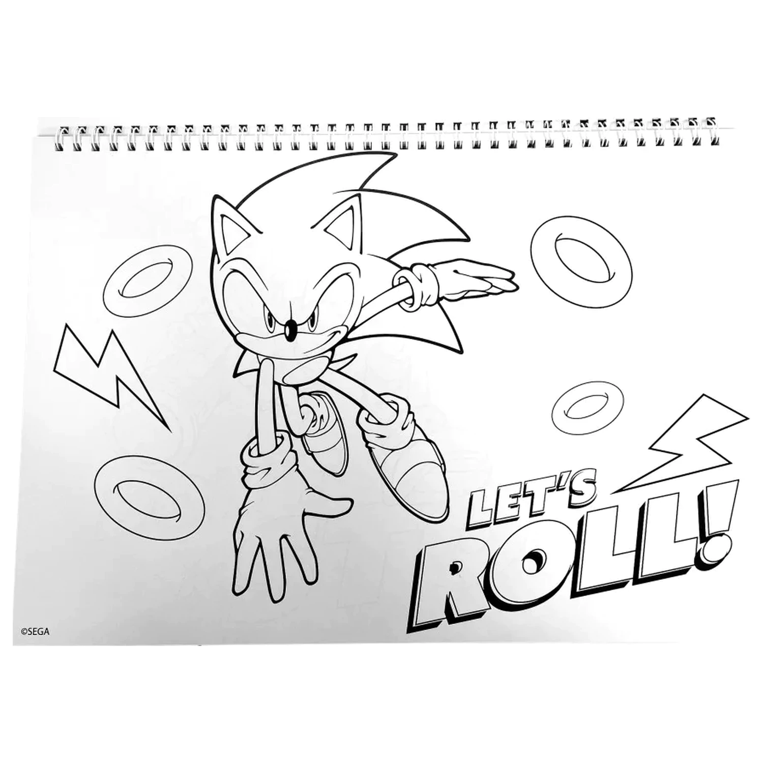 Sonic Speedy A/4 Spiral Sketchbook with 40 Stickers product photo