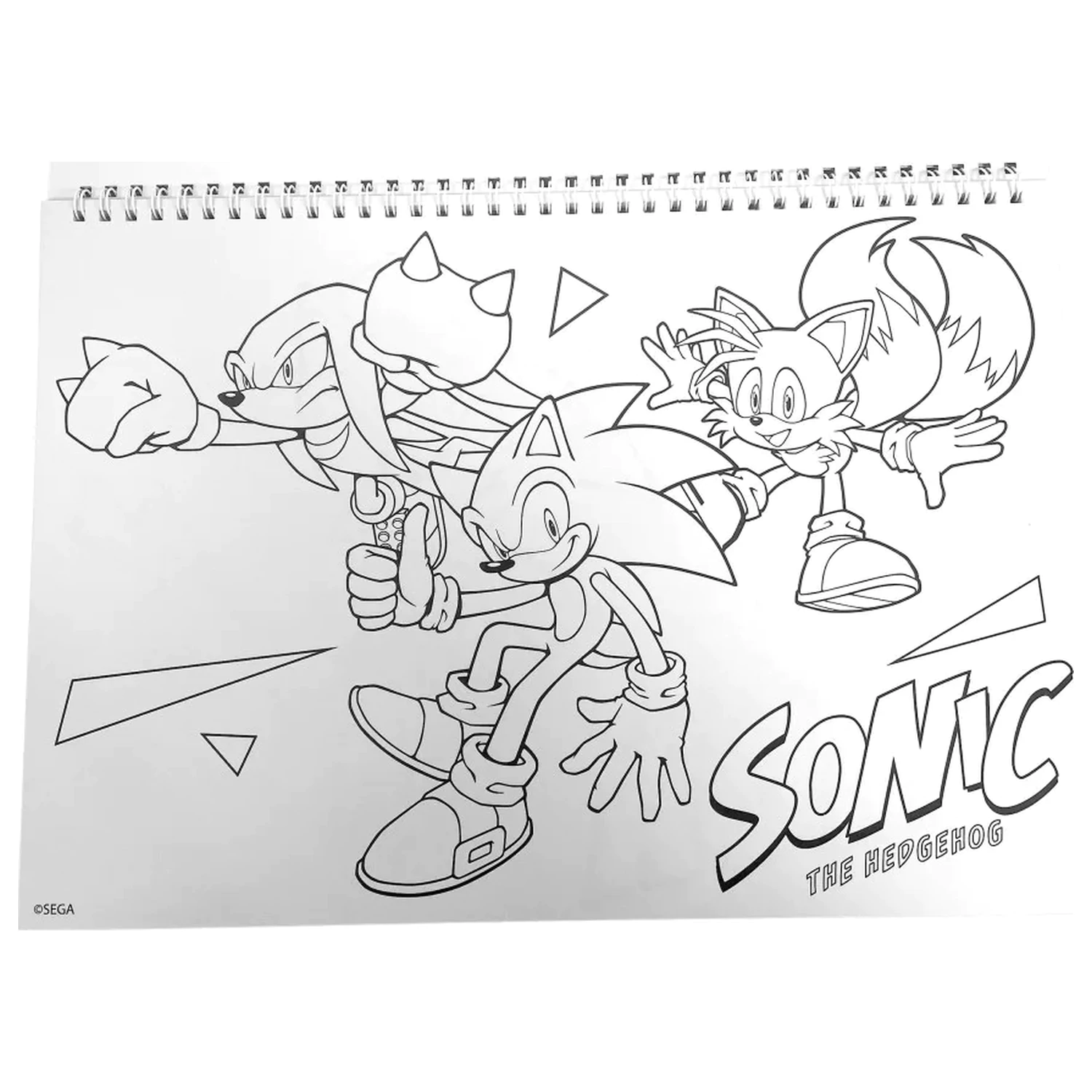 Sonic Speedy A/4 Spiral Sketchbook with 40 Stickers product photo