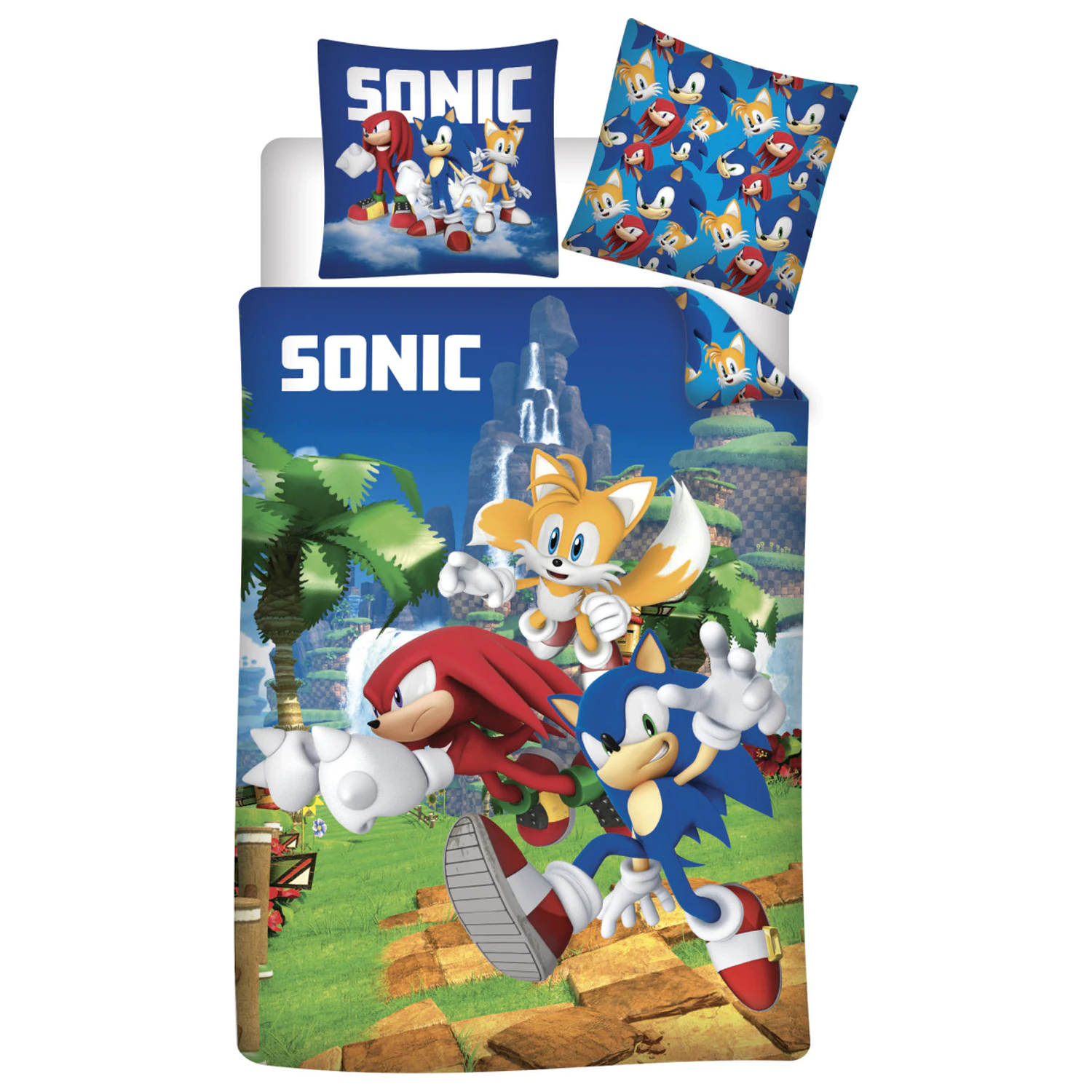 Sonic Speedy Dreams kids' duvet cover set for preschoolers product photo