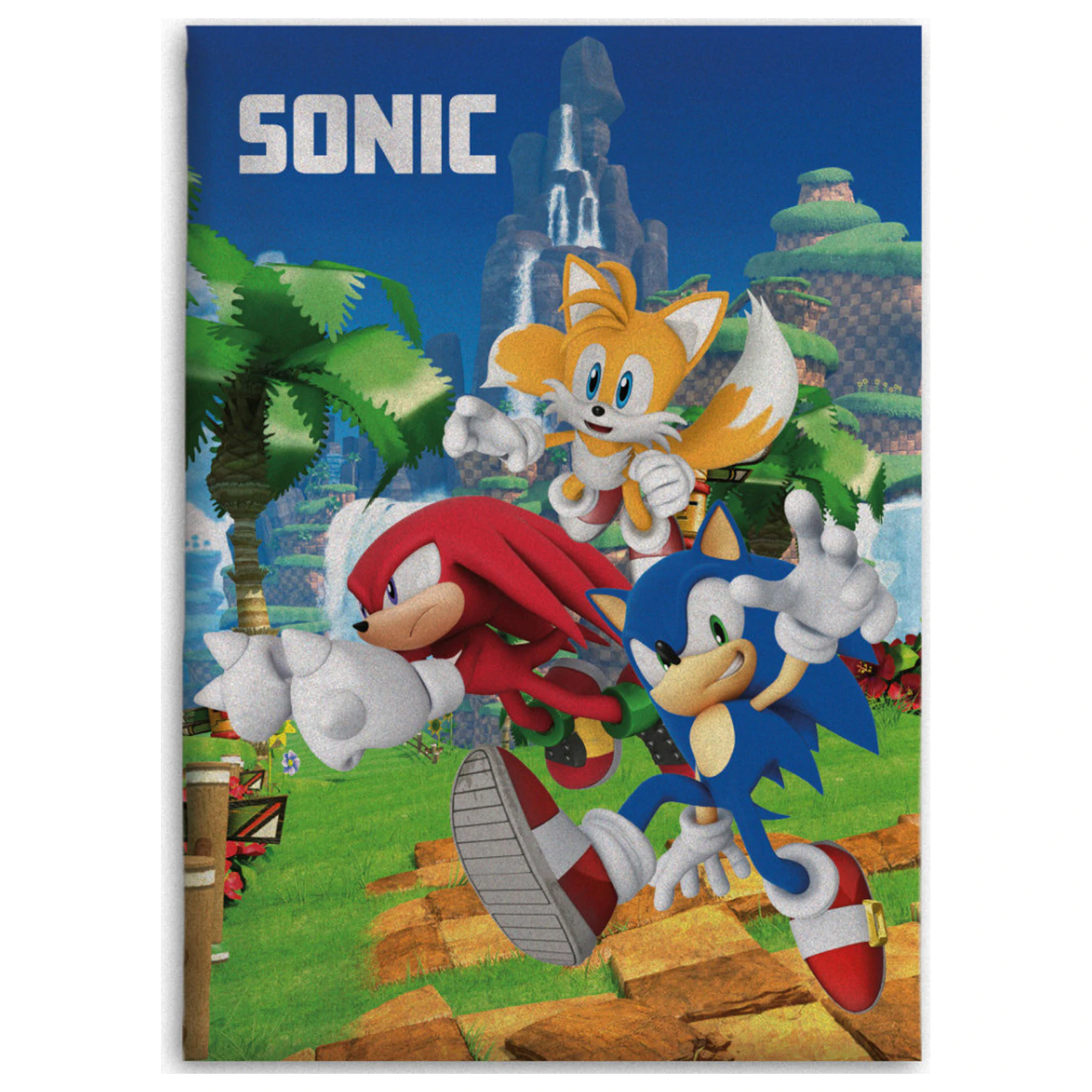 Sonic Speedy Dreams fleece blanket product photo