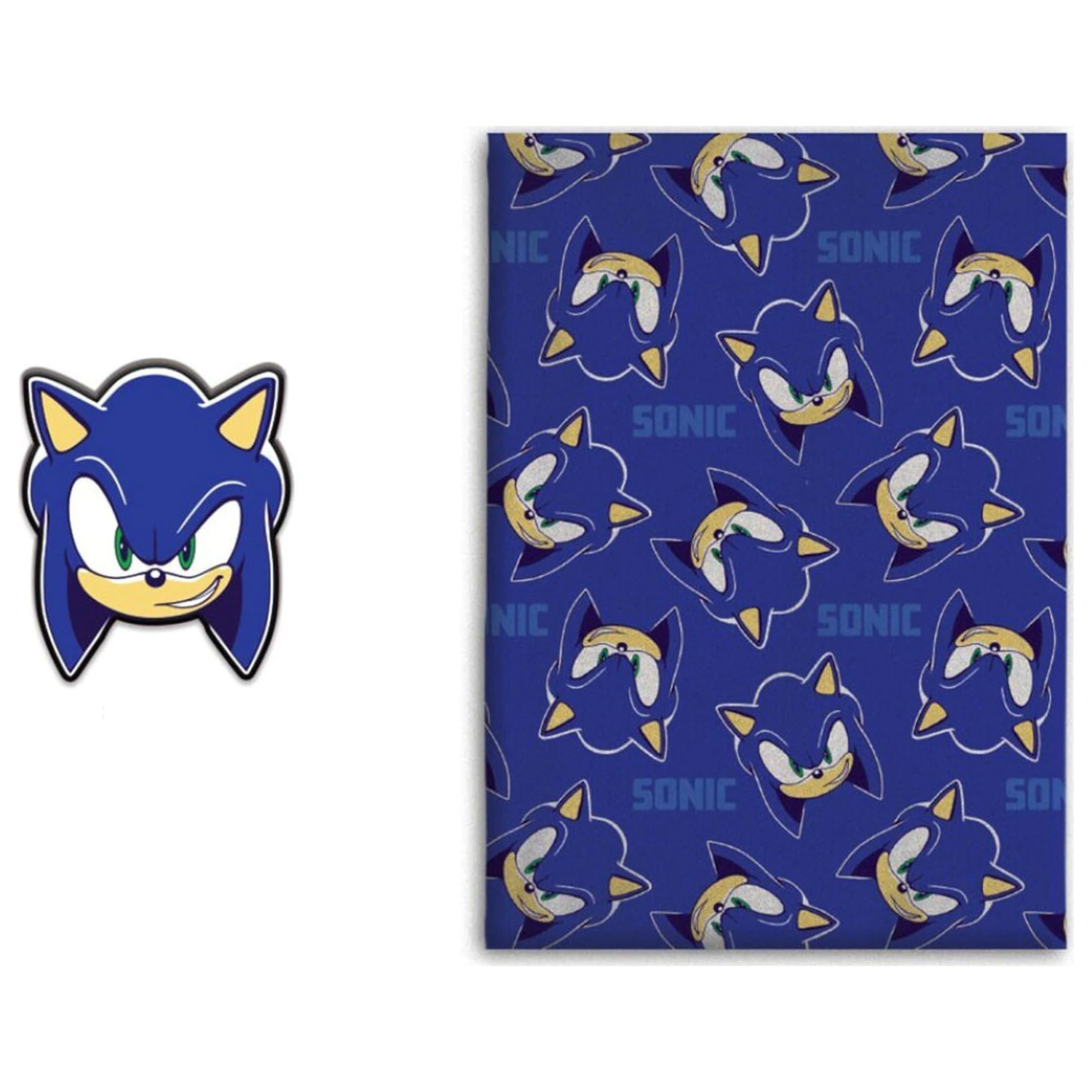 Sonic Spin Dash Fleece Blanket and Shaped Pillow Set product photo