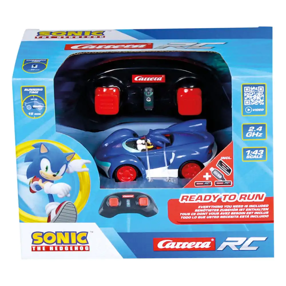 Sonic the Hedgehog RC remote-controlled Car 1/43 2.4GHz Mini Sonic  product photo