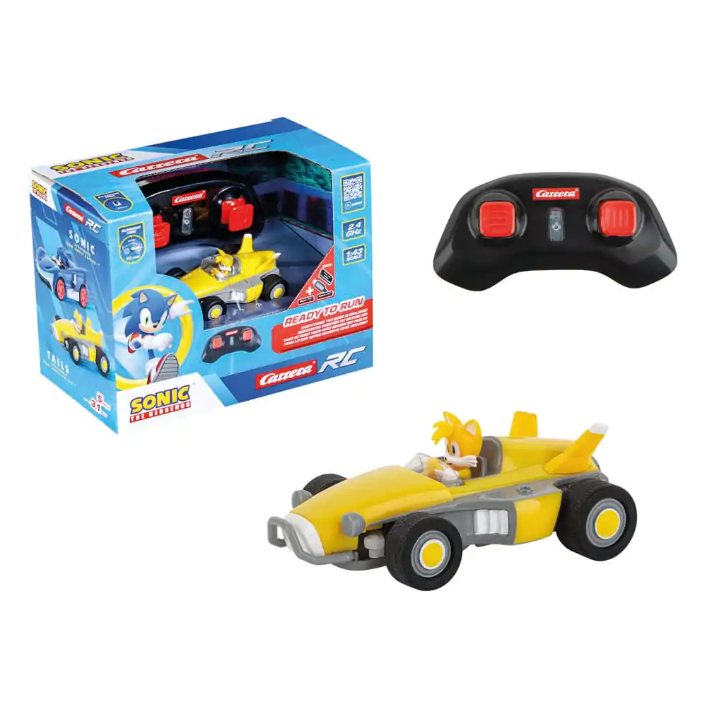 Sonic the Hedgehog RC remote-controlled Car 1/43 2.4GHz Mini Tails product photo