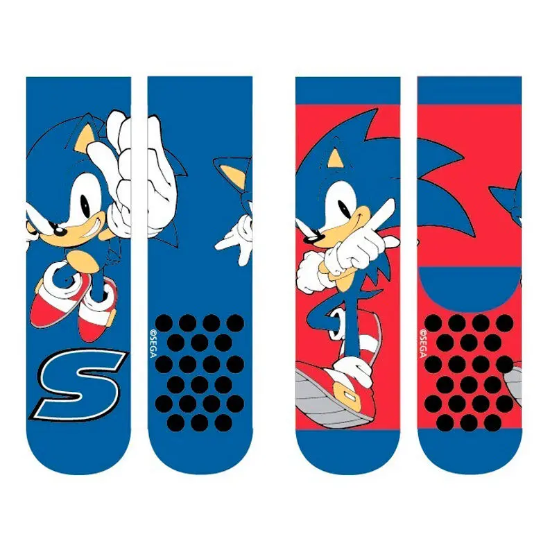 Sonic the Hedgehog pack 2 kids anti-slip socks product photo
