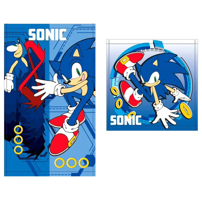 Sonic The Hedgehog set 2 cotton towels product photo