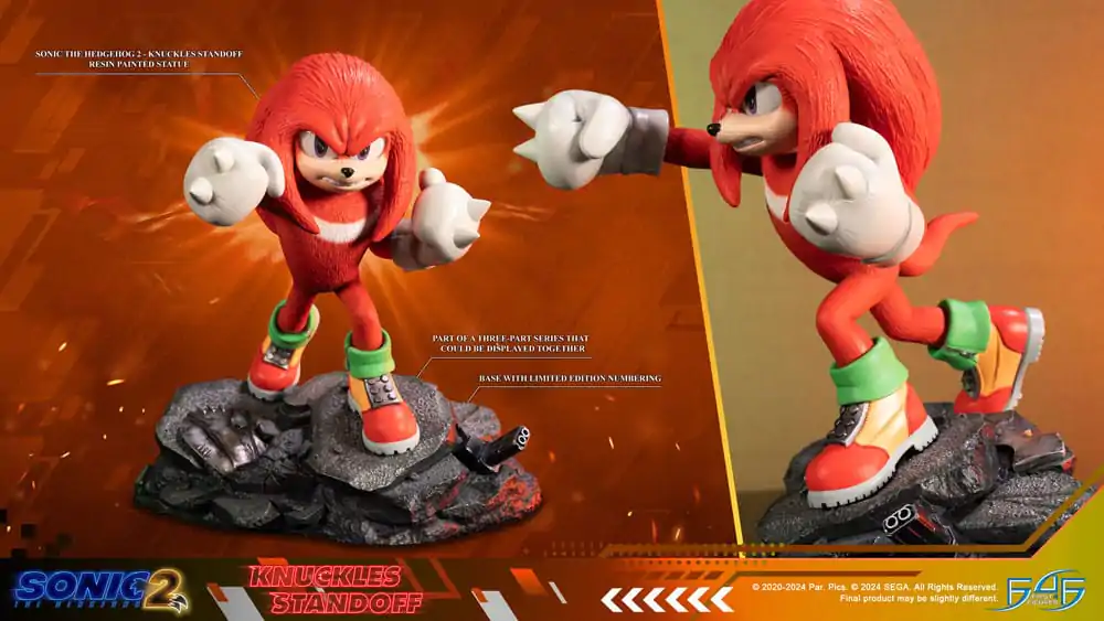 Sonic the Hedgehog 2 Statue Knuckles Standoff 30 cm termékfotó