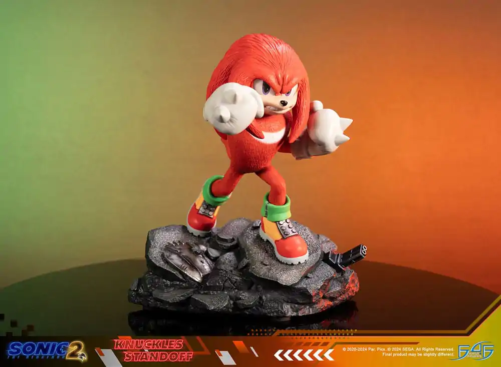 Sonic the Hedgehog 2 Statue Knuckles Standoff 30 cm termékfotó