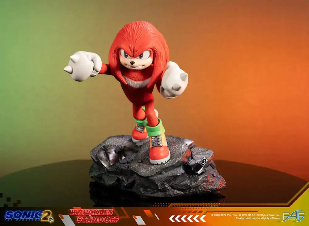 Sonic the Hedgehog 2 Statue Knuckles Standoff 30 cm termékfotó