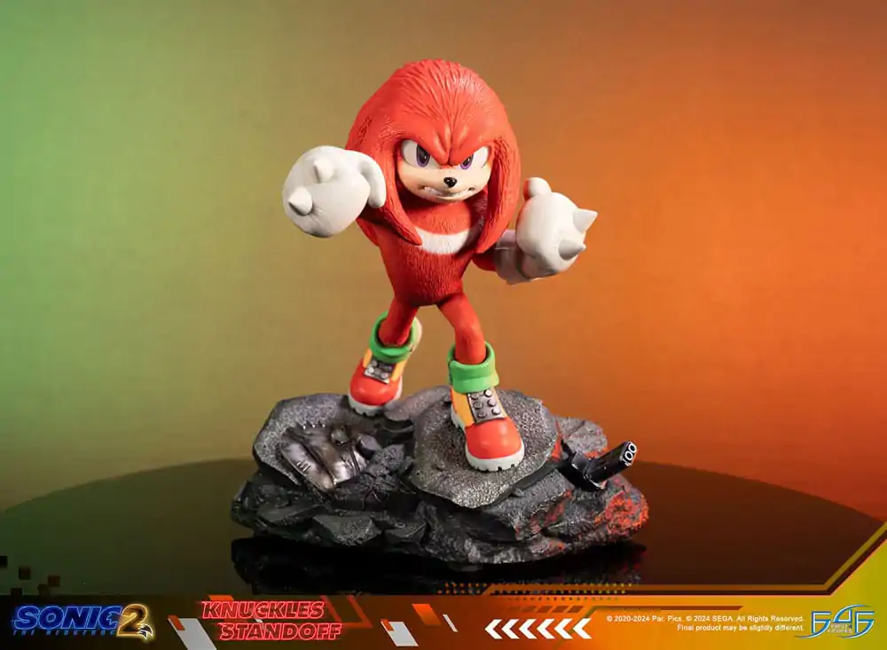 Sonic the Hedgehog 2 Statue Knuckles Standoff 30 cm termékfotó