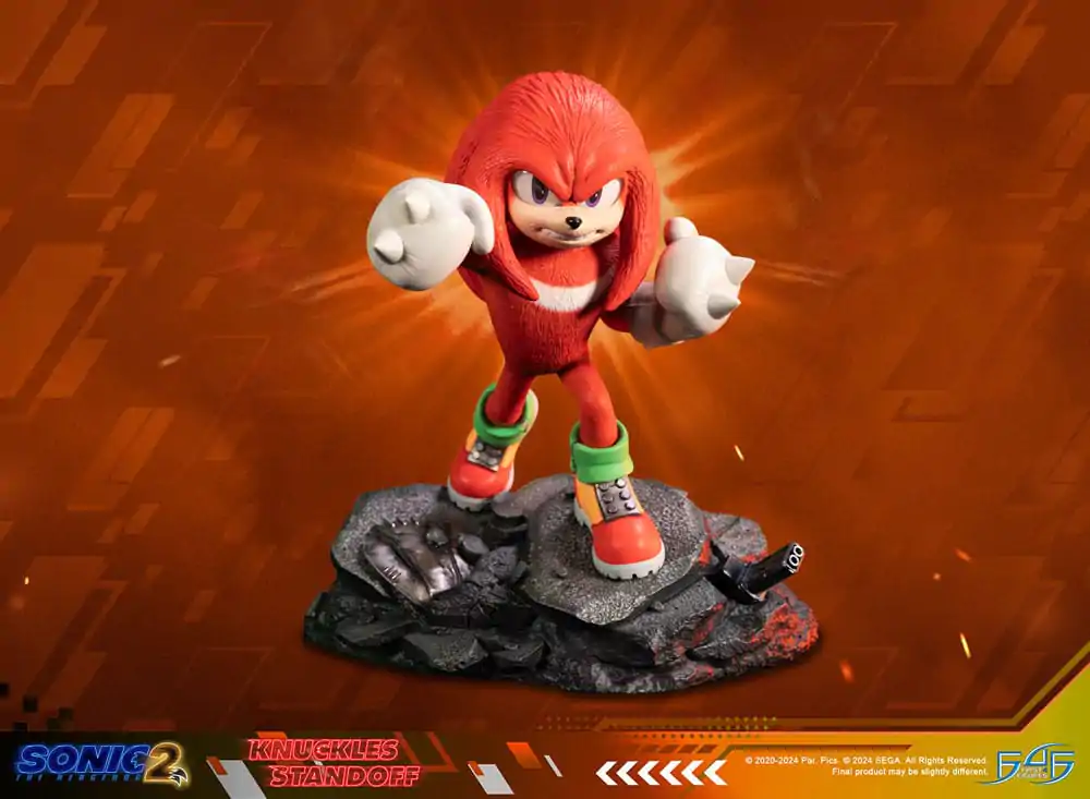 Sonic the Hedgehog 2 Statue Knuckles Standoff 30 cm termékfotó