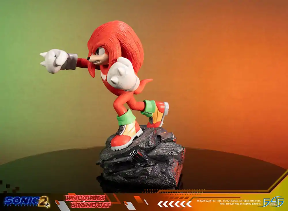 Sonic the Hedgehog 2 Statue Knuckles Standoff 30 cm termékfotó