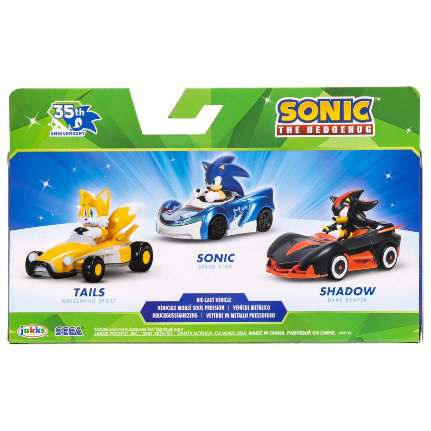Sonic The Hedgehog pack 3 vehicles product photo