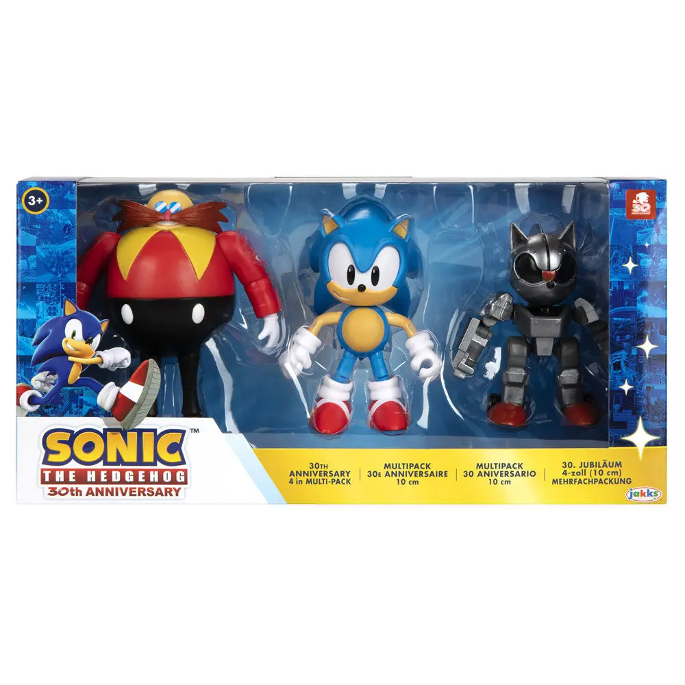 Sonic The Hedgehog 30Th Anniversary pack 3 figures 10cm product photo