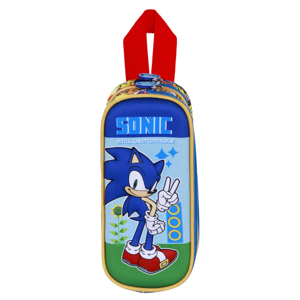 Sonic The Hedgehog 3D double pencil case product photo