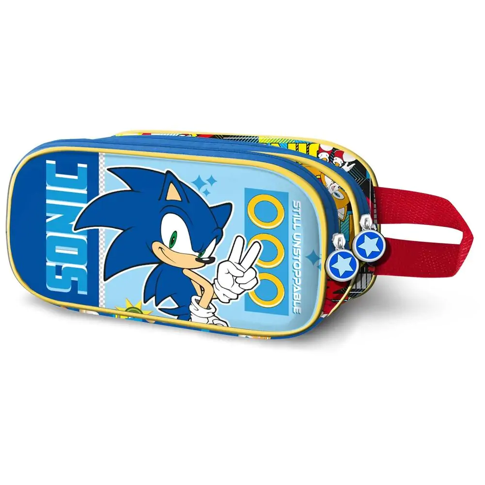 Sonic The Hedgehog 3D double pencil case termékfotó