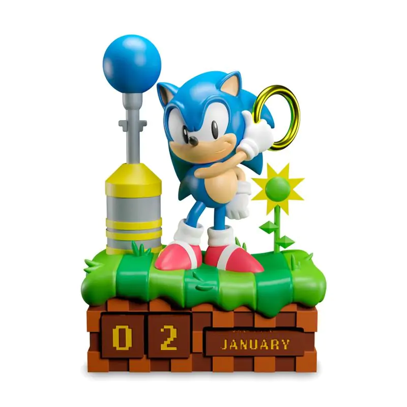 Sonic the Hedgehog 3D perpetual calendar product photo